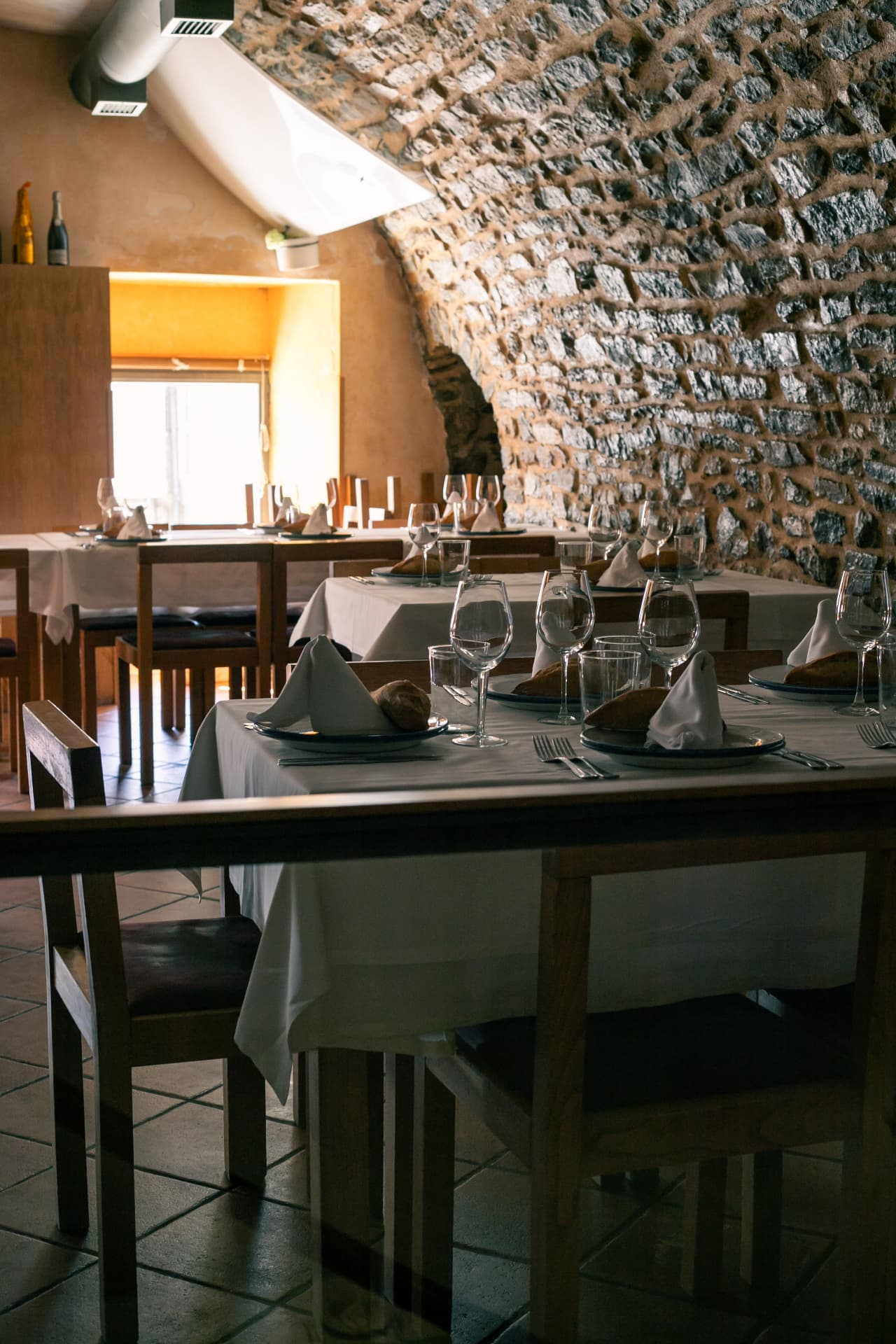 Detalle del comedor del Asador Matxete